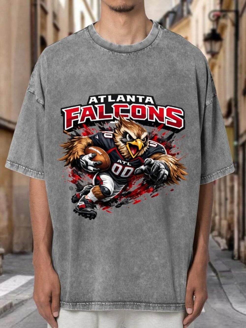 Atlanta Falcons Mascot Football Streetwear T-shirt IYDLMHFIYM02